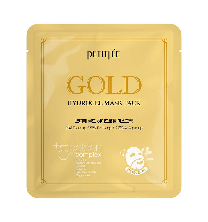 PETITFEE GOLD HYDROGEL MASK PACK