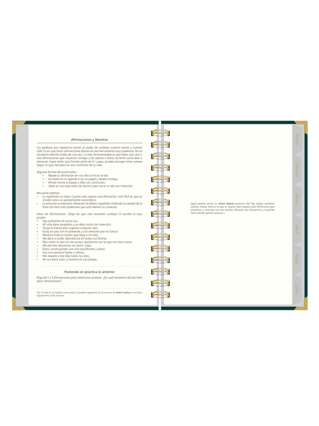 Agenda Emerald Whisper – Formato Diario