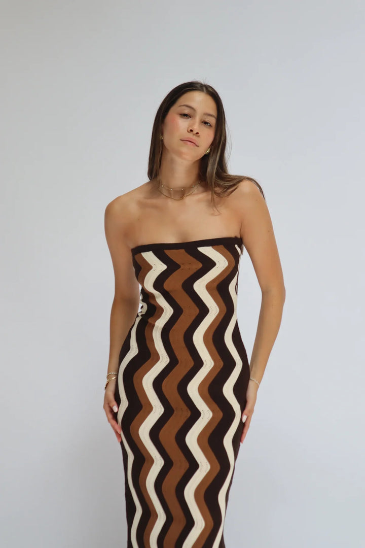 SALTED CARAMEL LATTE 3 IN 1 MAXI DRESS