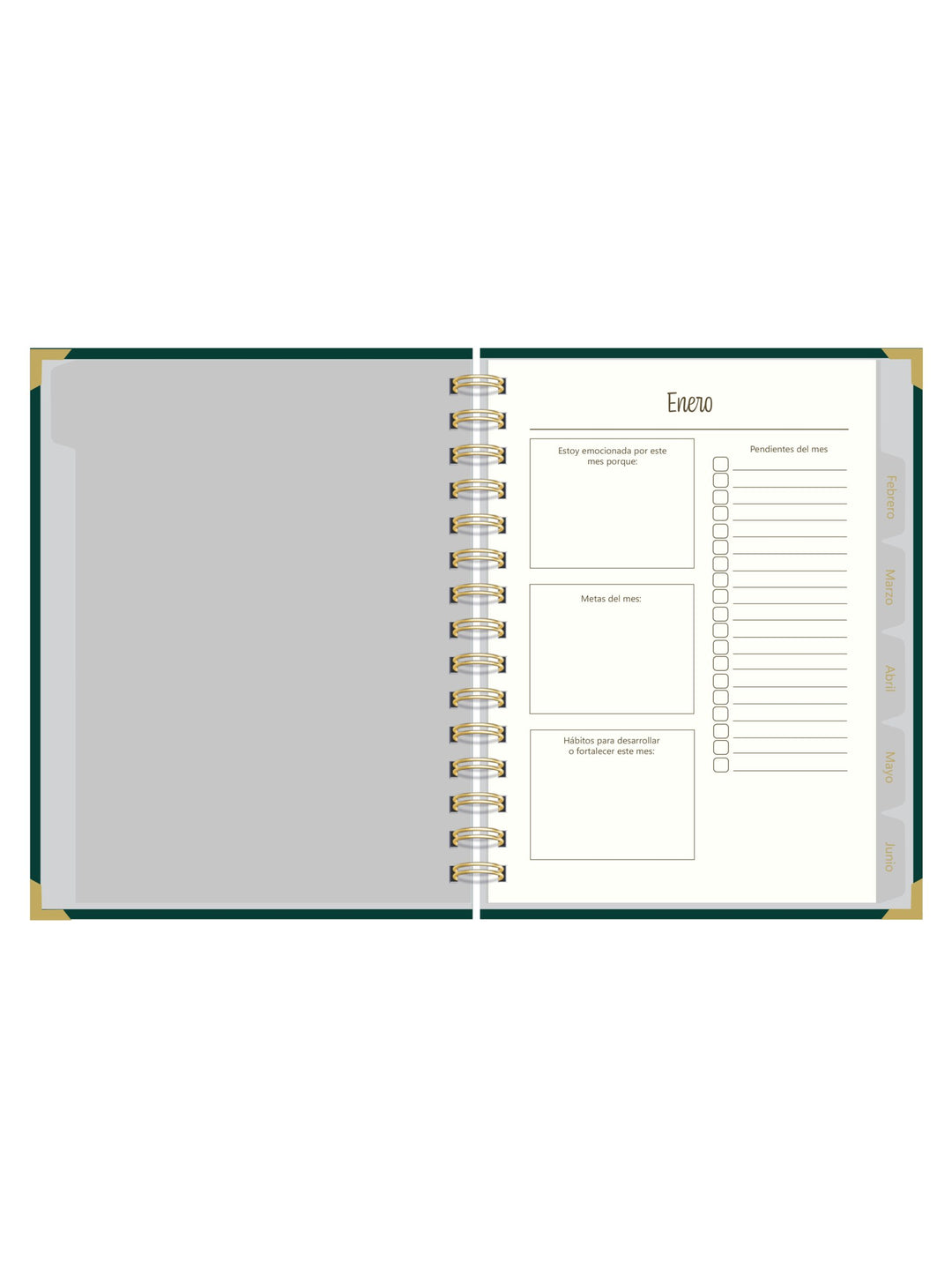 Agenda Emerald Whisper – Formato Diario