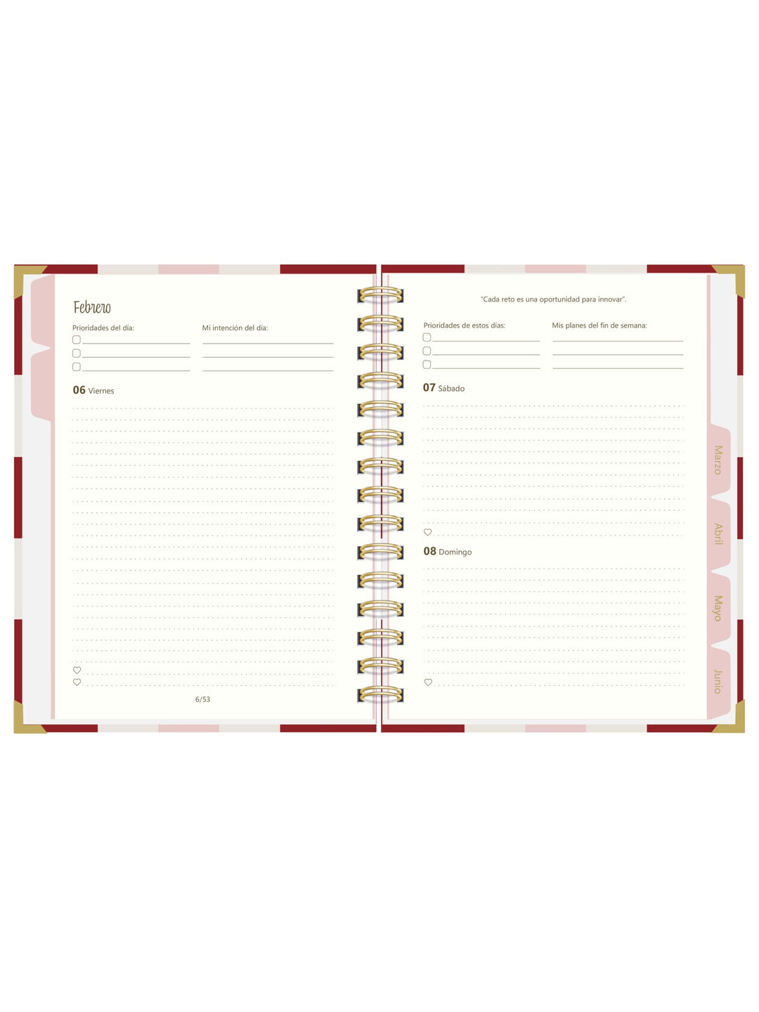 Agenda Velvet Coquette – Formato Diario