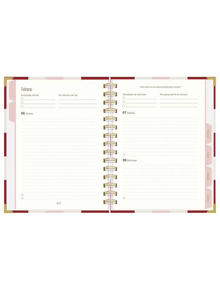 Agenda Velvet Coquette – Formato Diario