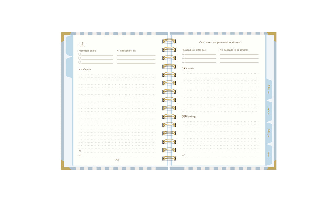 Agenda Blue Grace – Formato Semestral