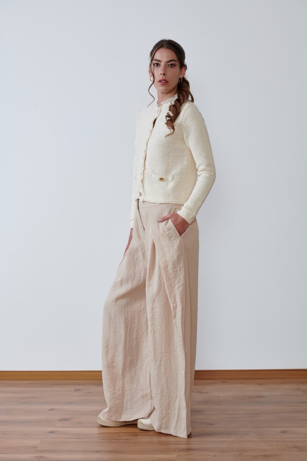CHAQUETA TWEED IVORY