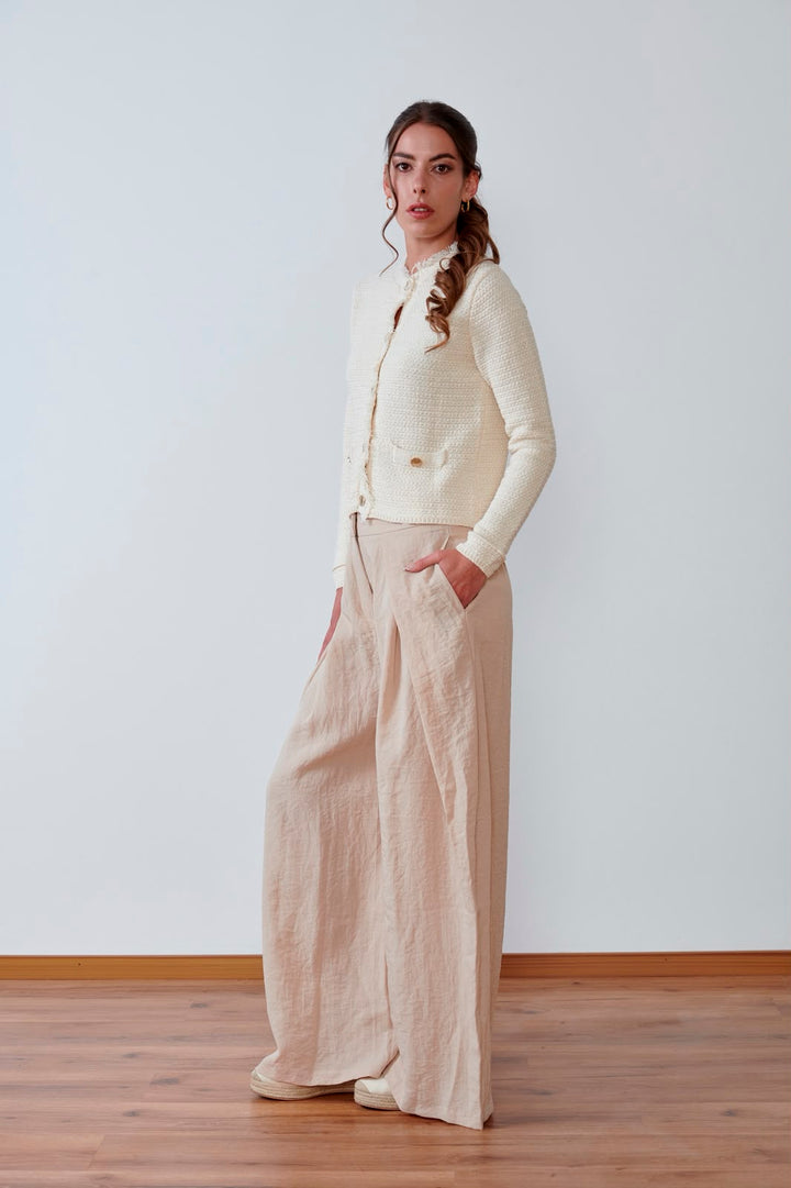 CHAQUETA TWEED IVORY