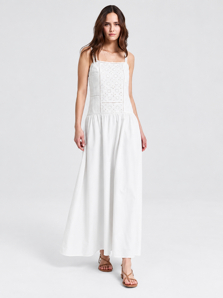 VESTIDO MAXI BORDADO