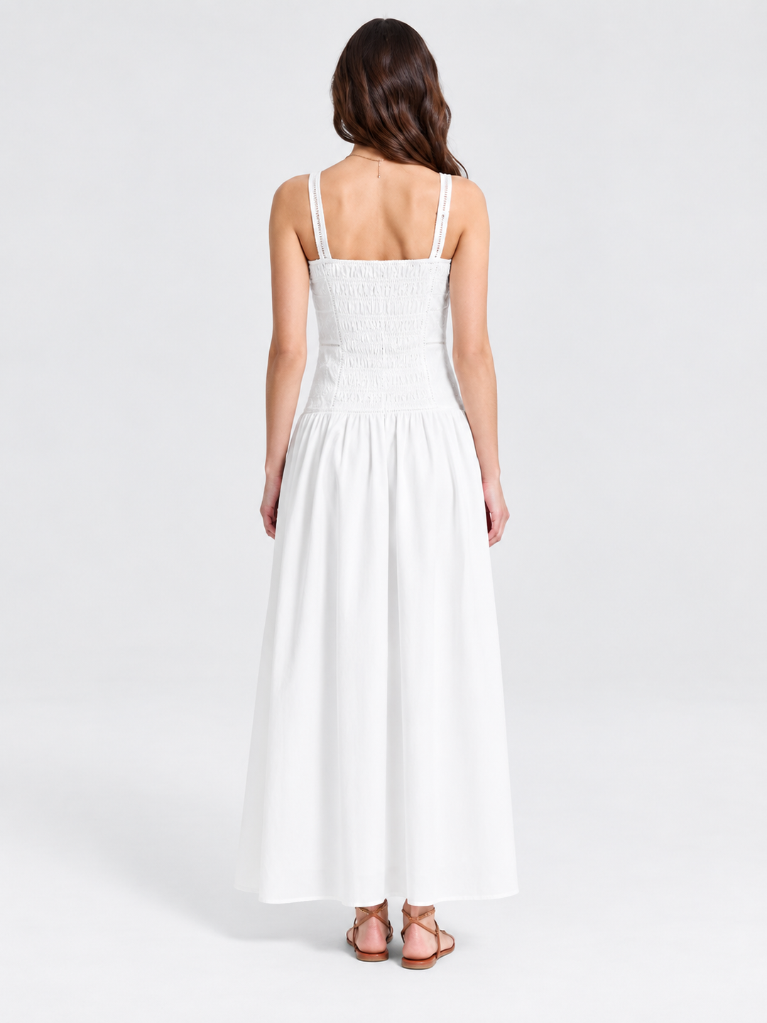VESTIDO MAXI BORDADO