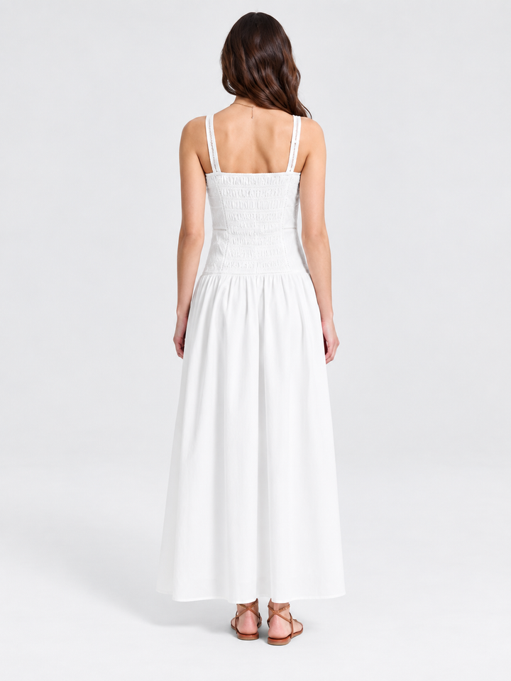 VESTIDO MAXI BORDADO