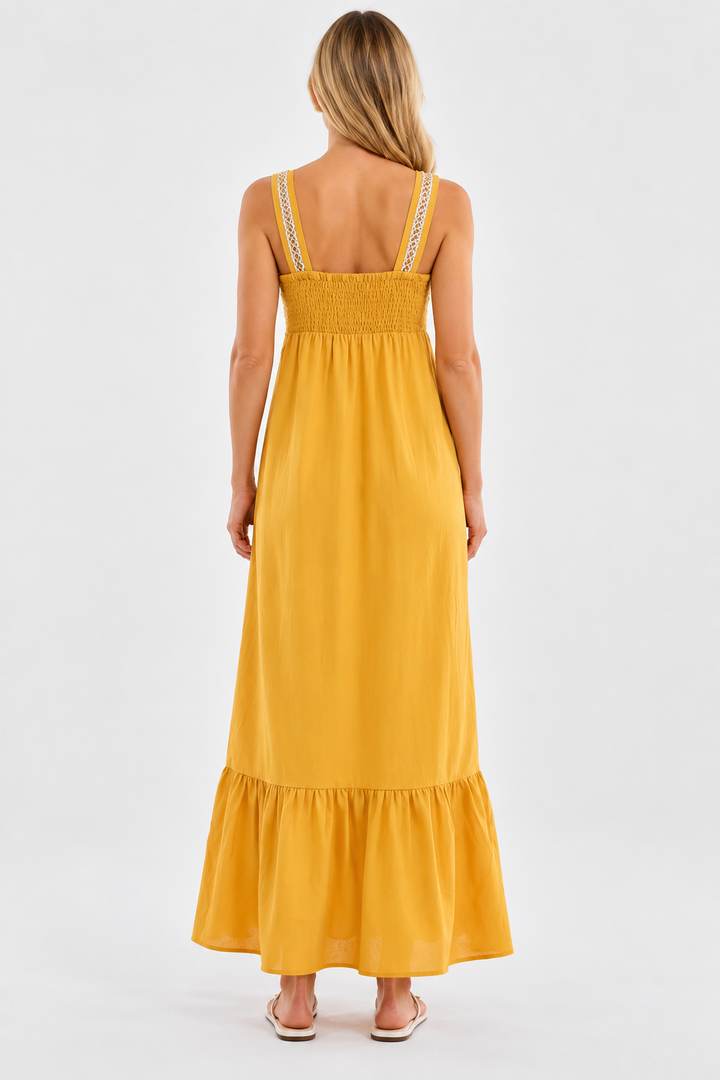 VESTIDO MAXI PLANET GOLD