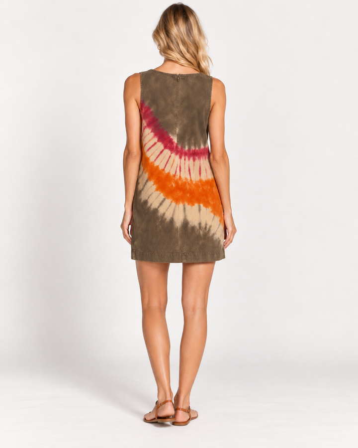 VESTIDO MINI TIE-DYE TIERRA
