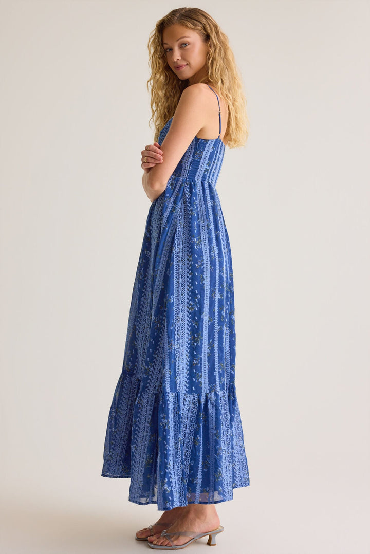 VESTIDO MAXI FLORAL BORDADO