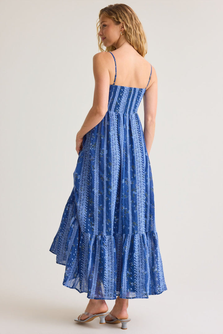 VESTIDO MAXI FLORAL BORDADO