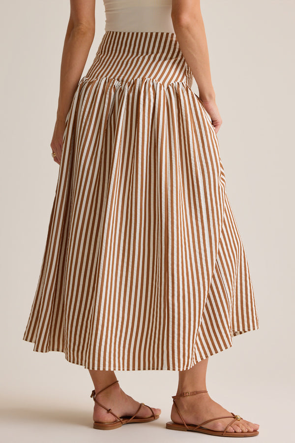 FALDA MAXI DE RAYAS