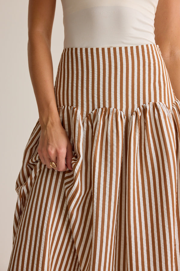 FALDA MAXI DE RAYAS