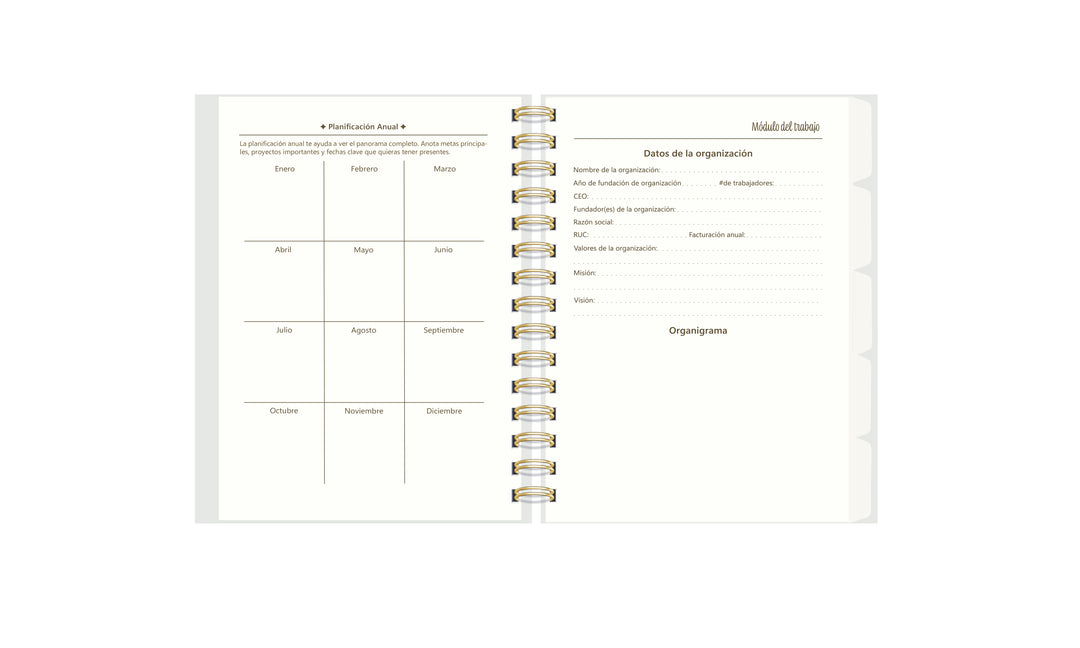 Planner de Trabajo Emerald Whisper