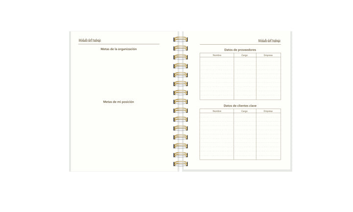 Planner de Trabajo Emerald Whisper