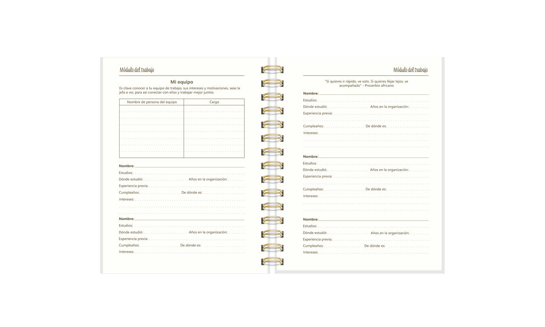 Planner de Trabajo Emerald Whisper