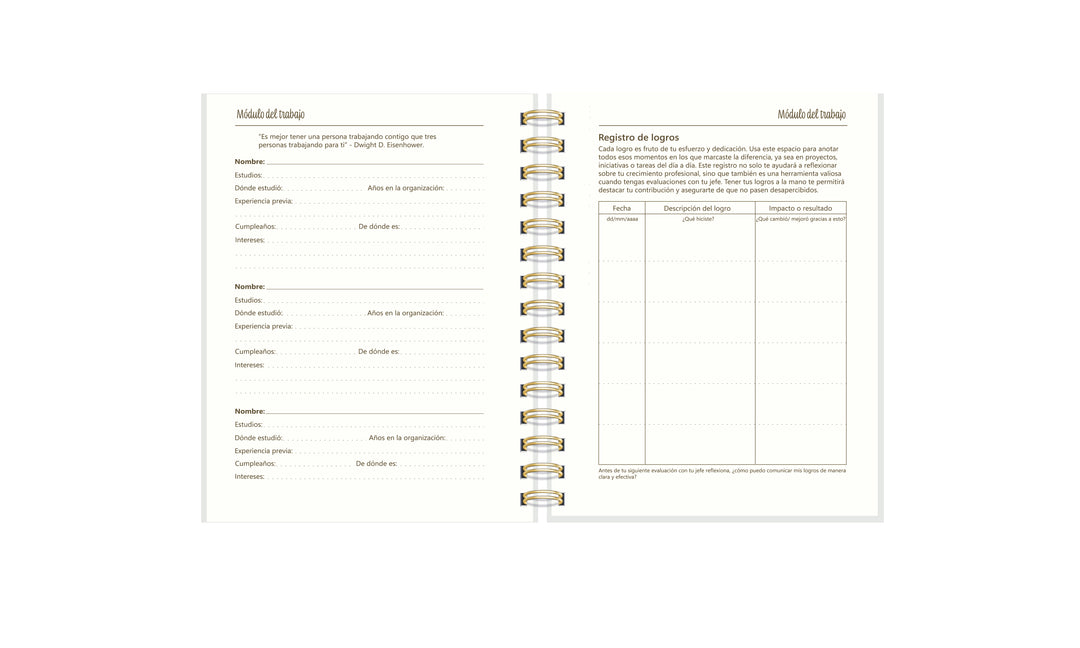 Planner de Trabajo Emerald Whisper