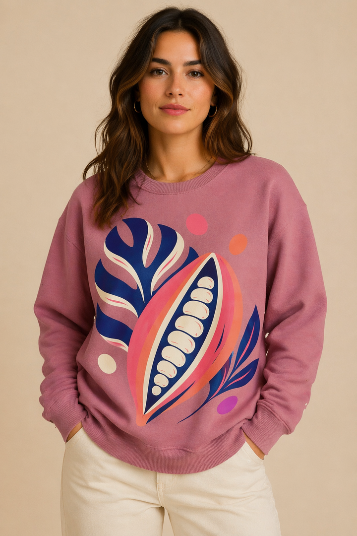 POLERA CACAO GRÁFICA