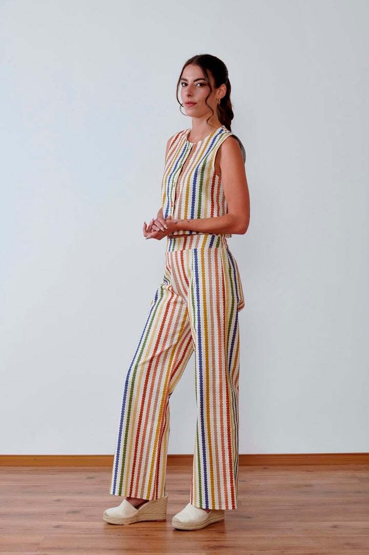 CHALECO SUNSET STRIPE