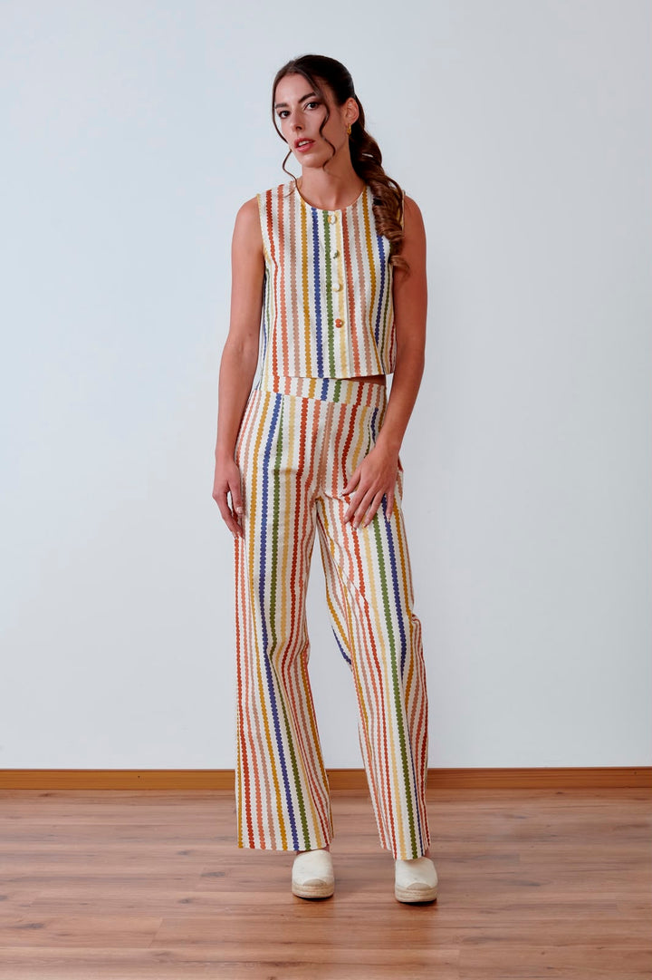 CHALECO SUNSET STRIPE