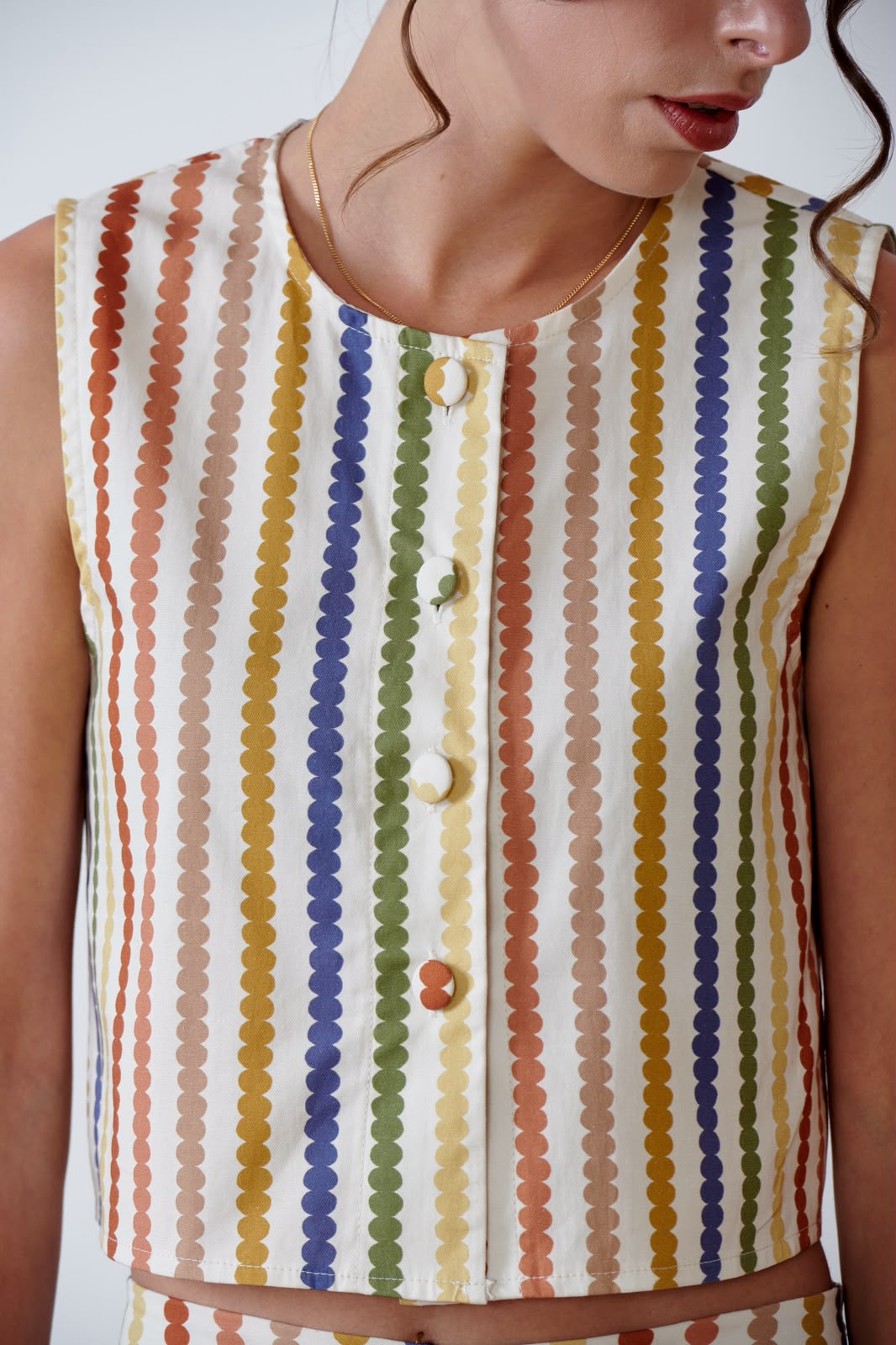 CHALECO SUNSET STRIPE