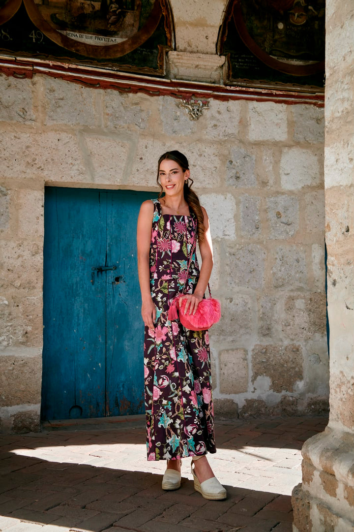 TOP ESTRUCTURADO FLORAL