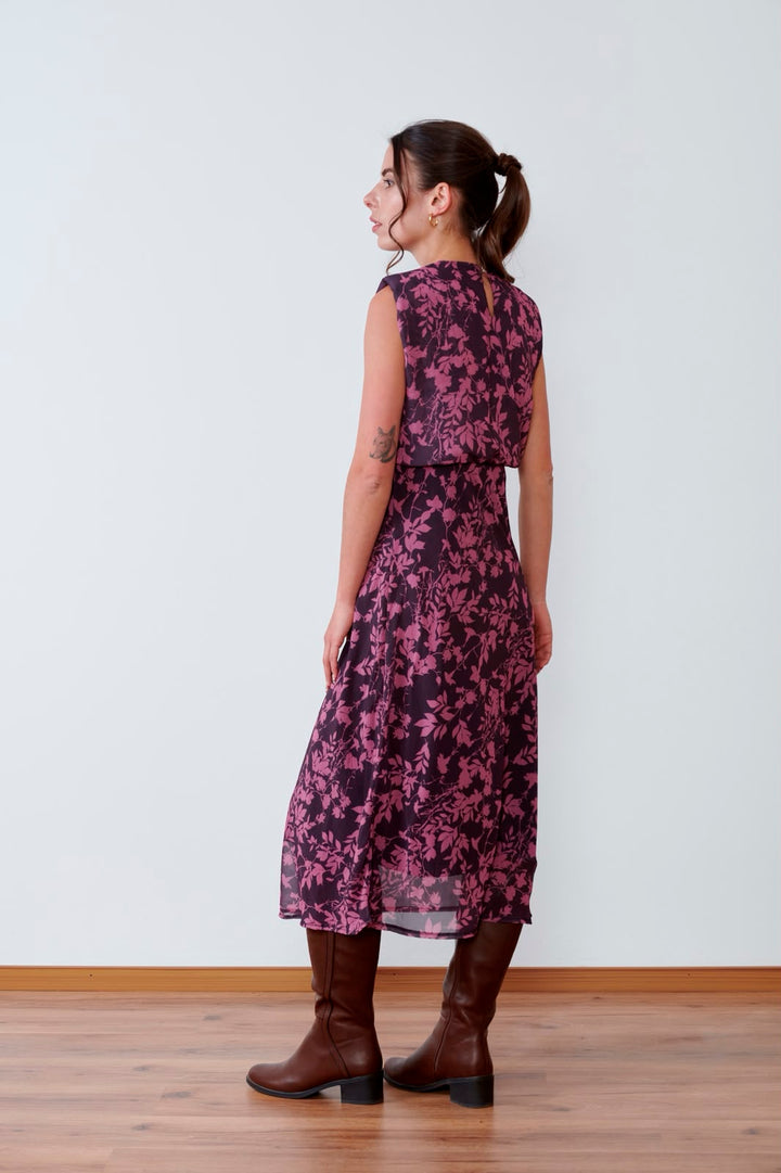 VESTIDO MIDI PRINT BOTÁNICA