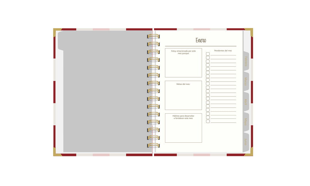 Agenda Velvet Coquette – Formato Semestral