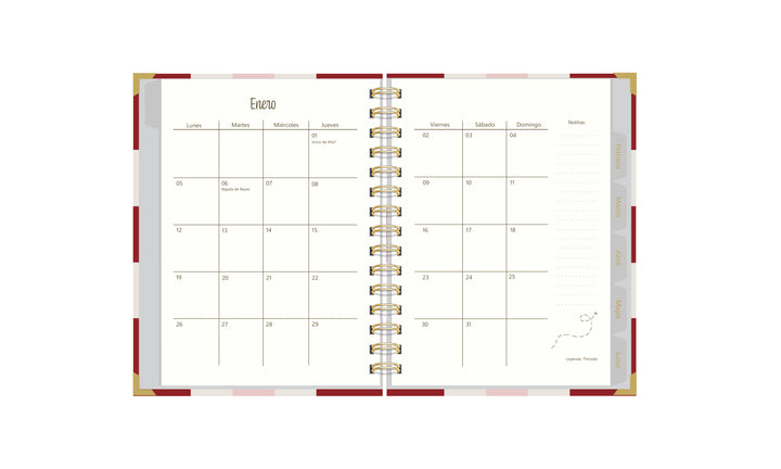 Agenda Velvet Coquette – Formato Semestral