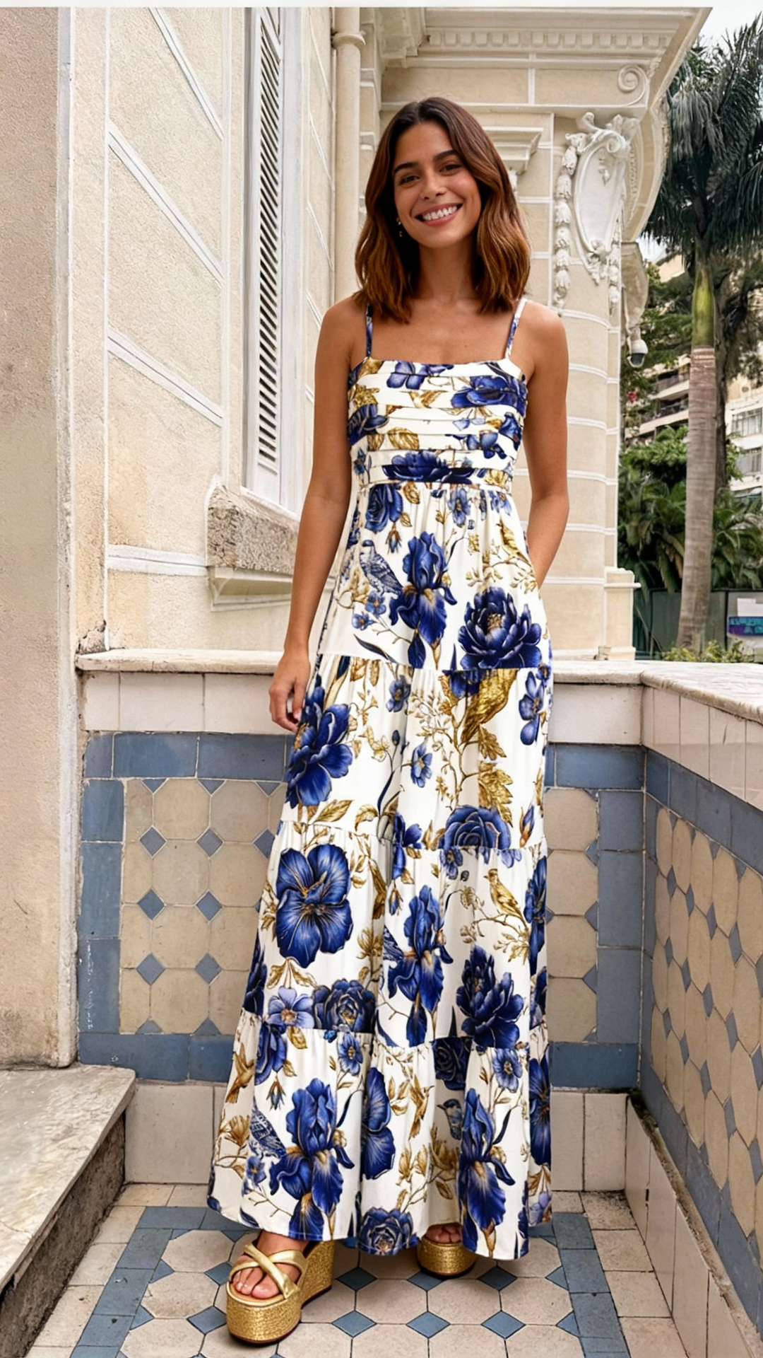VESTIDO JARDIM AZUL