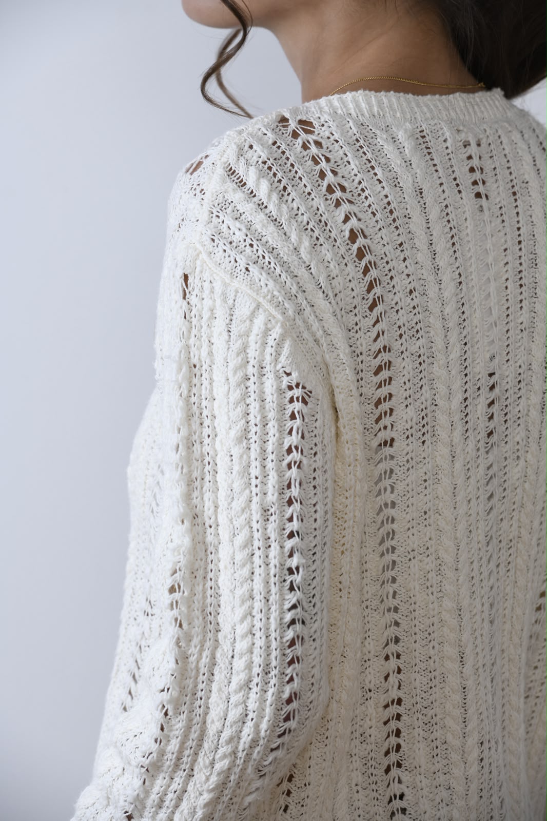 CARDIGAN DE PUNTO IVORY