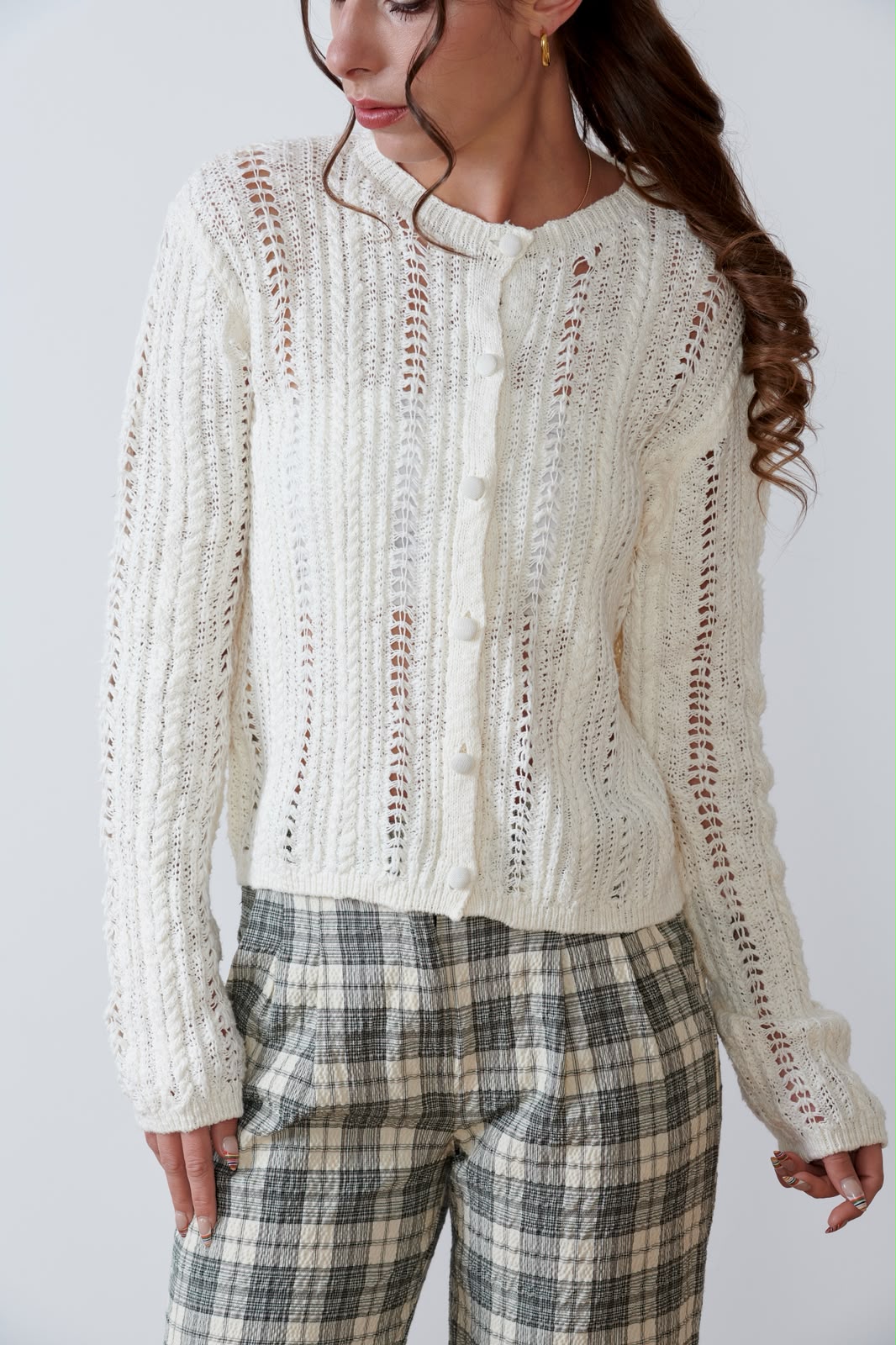 CARDIGAN DE PUNTO IVORY