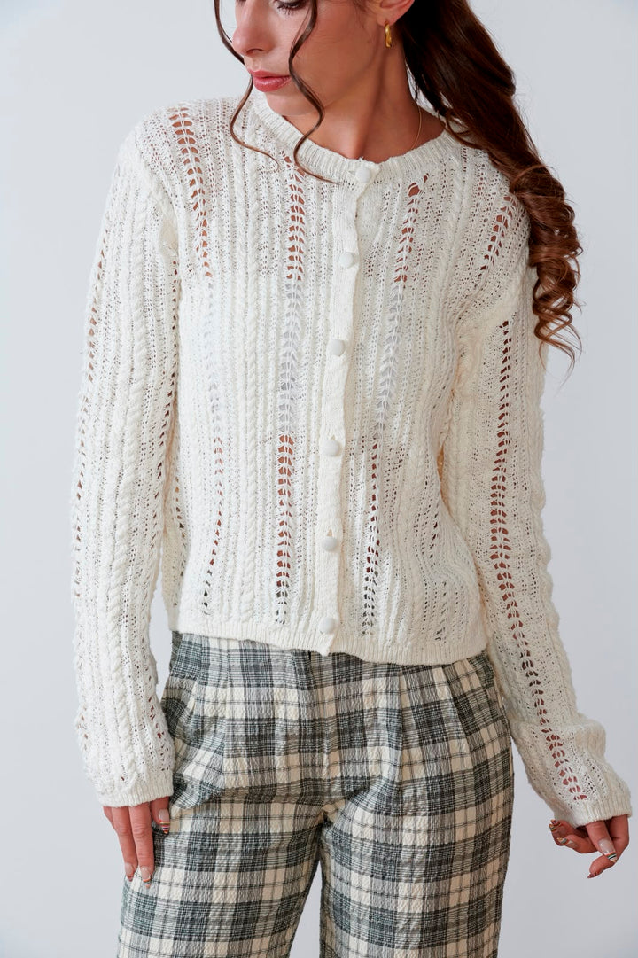 CARDIGAN DE PUNTO IVORY