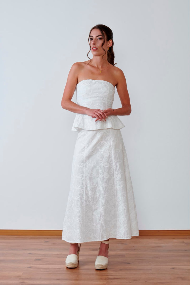 FALDA LARGA BLANCA BLOOM
