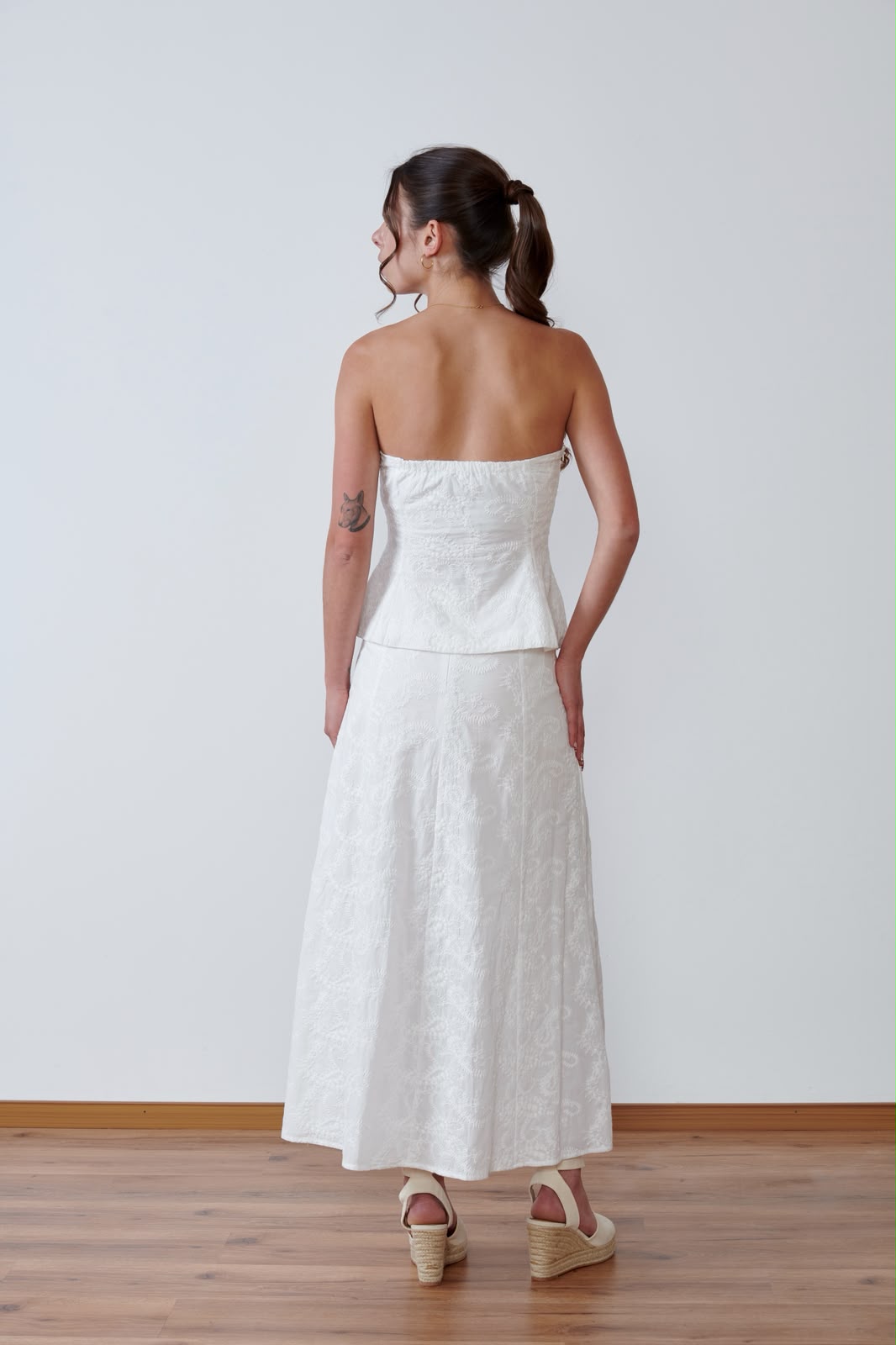 FALDA LARGA BLANCA BLOOM