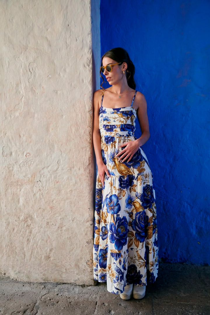 VESTIDO JARDIM AZUL